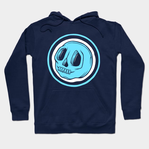 BluCranium Blue Skull Hoodie by BluCranium